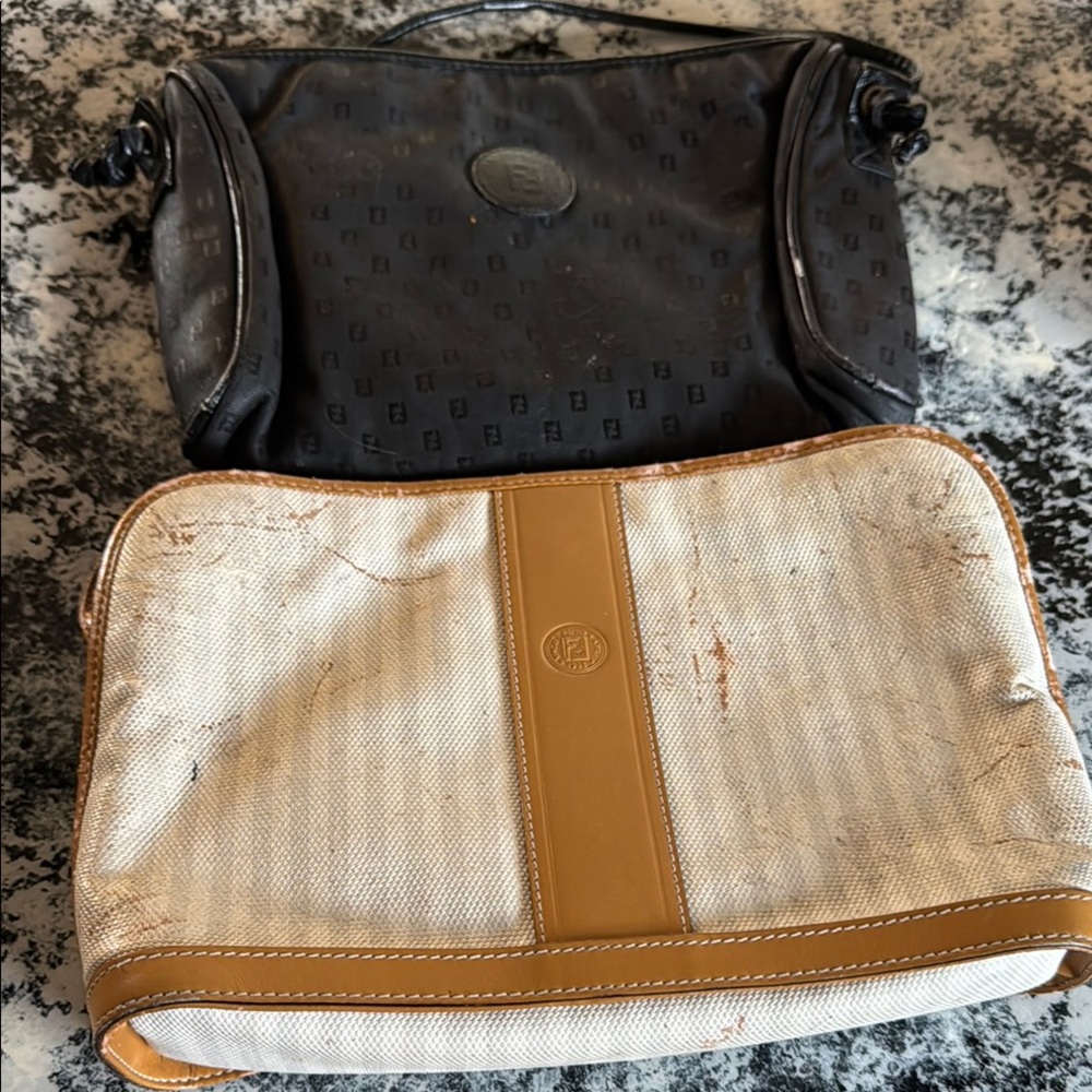 TWO vintage Fendi bags.